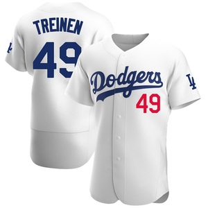 Men's Los Angeles Dodgers Blake Treinen Authentic White Home Jersey