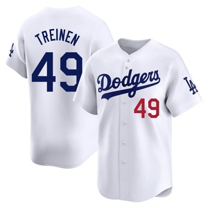 Men's Los Angeles Dodgers Blake Treinen Limited White Home Jersey