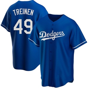 Men's Los Angeles Dodgers Blake Treinen Replica Royal Alternate Jersey