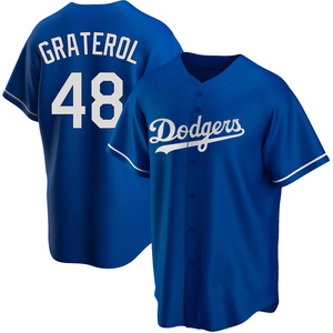 Men's Brusdar Graterol Los Angeles Dodgers Base Runner Tri-Blend T-Shirt -  Royal