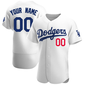 Men's Los Angeles Dodgers Custom Authentic White Home Jersey