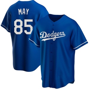 Men's Los Angeles Dodgers Dustin May 85 2020 World Series Champions  Alternate Jersey Gray - Bluefink