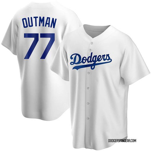 Ryan Pepiot Youth Nike White Los Angeles Dodgers Home Replica Custom Jersey Size: Small