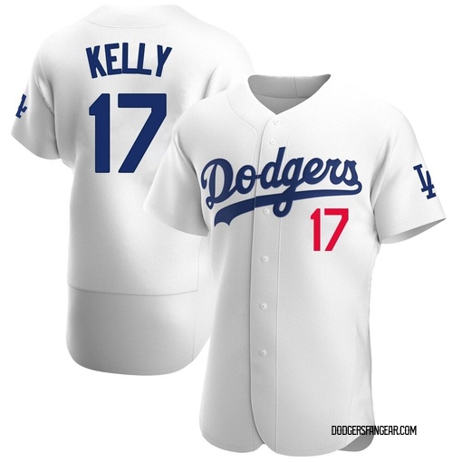 men's Los Angeles Dodgers Joe Kelly 17 White Home Replica Player Name  Jersey