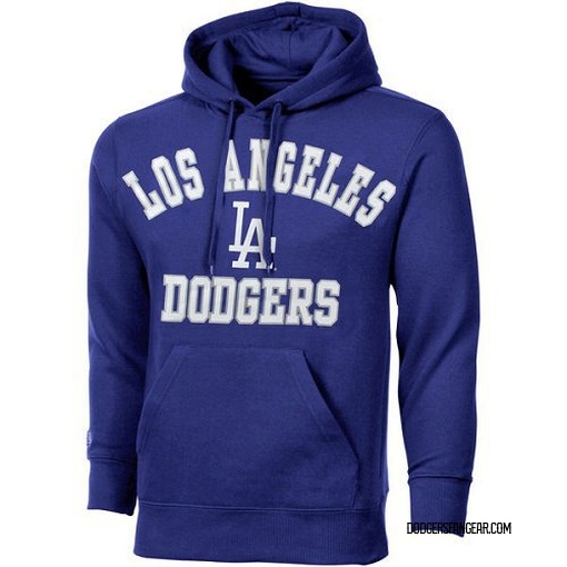 Youth Los Angeles Dodgers Stitches Royal Fleece Pullover Hoodie