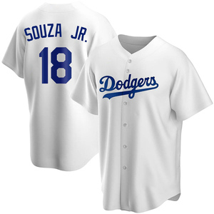 2021 Los Angeles Dodgers Steven Souza Jr. #23 Game Issued Grey Jersey 46TC  890