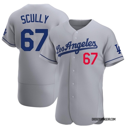 Men's Vin Scully Los Angeles Dodgers RBI T-Shirt - Heathered Gray