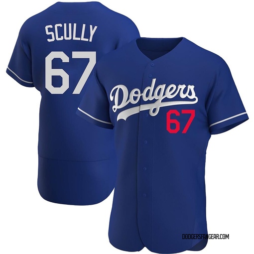 Men's Vin Scully Los Angeles Dodgers Roster Name & Number T-Shirt - Royal