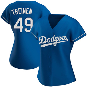 Women's Los Angeles Dodgers Blake Treinen Authentic Royal Alternate Jersey