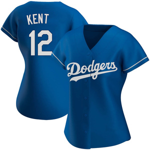 Women's Los Angeles Dodgers Jeff Kent Authentic Royal Alternate Jersey