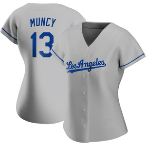 Men's Los Angeles Dodgers Max Muncy 13 2020 World Series Champions  Alternate Jersey Gray - Bluefink
