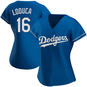 Women's Los Angeles Dodgers Paul Loduca Authentic Royal Alternate Jersey