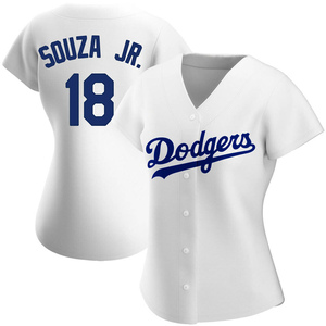 2021 Los Angeles Dodgers Steven Souza Jr. #23 Game Issued Grey Jersey 46TC  890