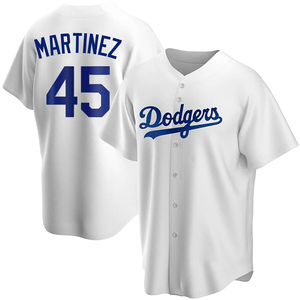 PEDRO MARTINEZ AUTHENTIC Russell Athletic LOS ANGELES DODGERS Grey Jersey  40