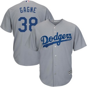 Majestic Authentic Eric Gagne Los Angeles Dodgers Road Grey Jersey
